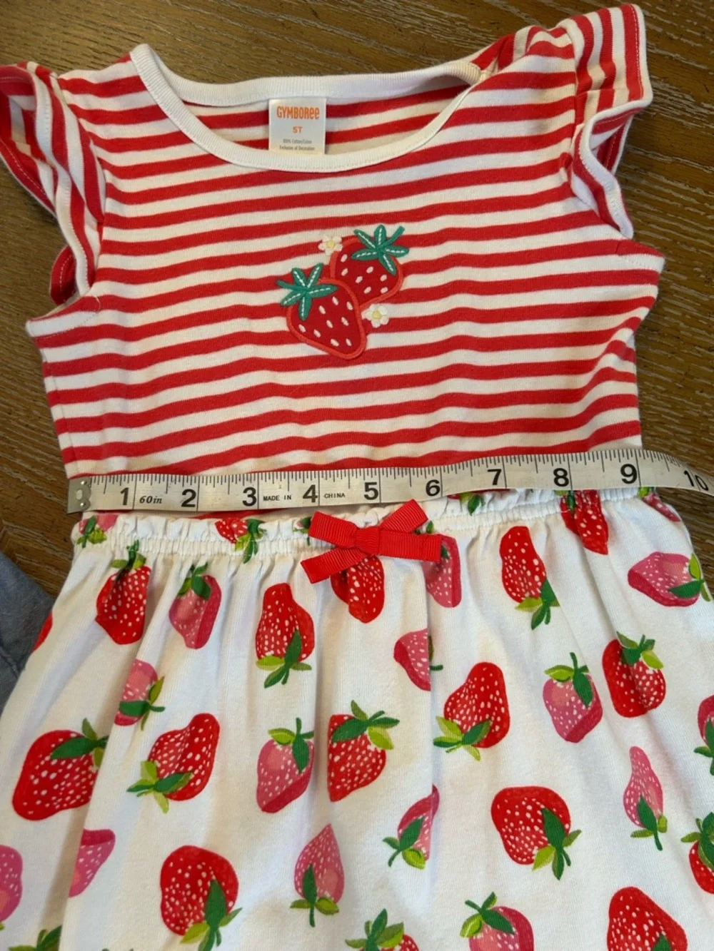Girls Rainbow & Strawberry Dress Set - Multicolor - Picture 4 of 5